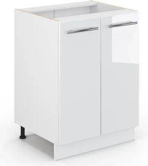Vicco Unterschrank Fame-Line, Weiß Hochglanz/Weiß, 60