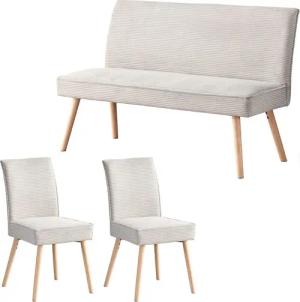 B&D home Sitzgruppe PAULO, (3-tlg), gepolstert,