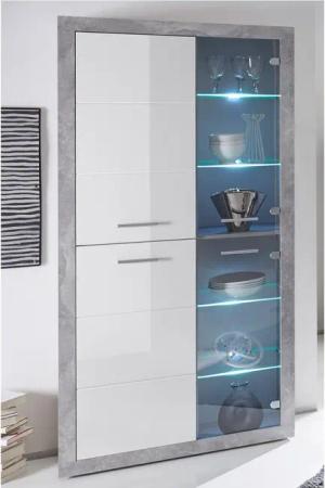 PREISBRECHER Vitrine Rio de Janeiro Betonoptik,