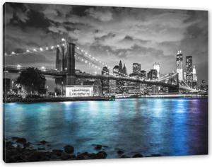 Pixxprint Leinwandbild New York Skyline, New