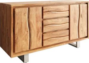 DELIFE Sideboard Live-Edge, Akazie Natur 147