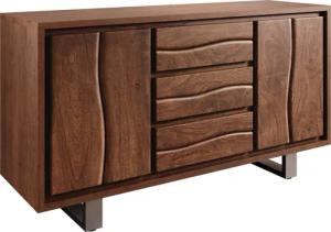 DELIFE Sideboard Live-Edge, Akazie Braun 147