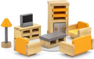 TikTakToo Puppenhausmöbel Schlafzimmer, Kinderzimmer, Küche, Bad,