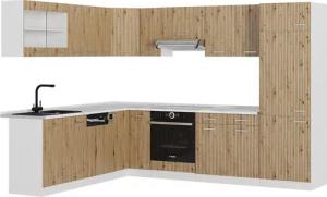 Vicco Winkelküche R-Line, Artisan Eiche/Weiß, 227