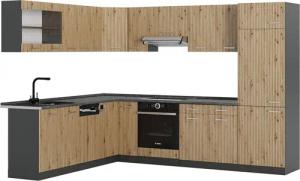 Vicco Winkelküche R-Line, Artisan Eiche/Anthrazit, 227