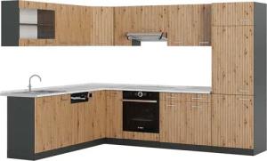 Vicco Winkelküche R-Line, Artisan Eiche/Anthrazit, 227