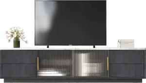 Merax Lowboard mit Push-to-Open Funktion, TV-Schrank,