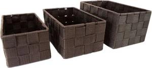 Marabellas Shop Organizer 3er-Set geflochtene Aufbewahrungsboxen