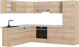 Vicco Winkelküche R-Line, Sonoma/Goldkraft Eiche, 227