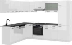 Vicco Winkelküche R-Line, Weiß Hochglanz/Weiß, 227