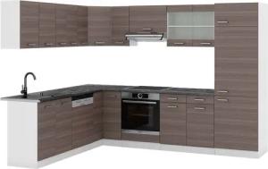 Vicco Winkelküche R-Line, Edelgrau/Weiß, 227 x