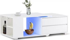 Ofcasa Couchtisch Ausziehbarer Wohnzimmertisch (1 Tisch),