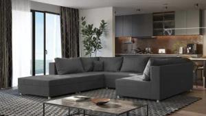 Fun Möbel Wohnlandschaft Sofa U-Form ANDRO,