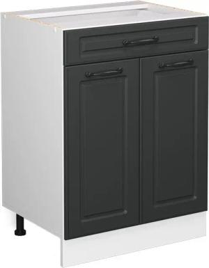 Vicco Unterschrank R-Line, Anthrazit Landhaus/Weiß, 60cm,