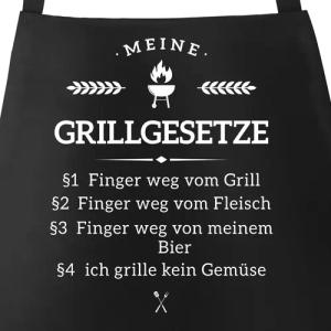MoonWorks Grillschürze Grill-Schürze für Männer mit