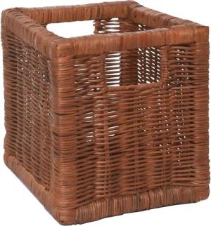 VIVANNO Regalkorb Rattan ATTRAKTIV - Braun