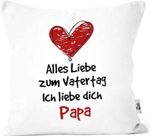 MoonWorks Dekokissen Kissen-Bezug Spruch Alles Liebe