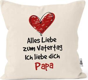 MoonWorks Dekokissen Kissen-Bezug Spruch Alles Liebe