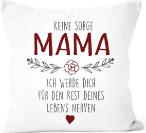 SpecialMe Dekokissen Kissen-Bezug Spruch "Keine Sorge