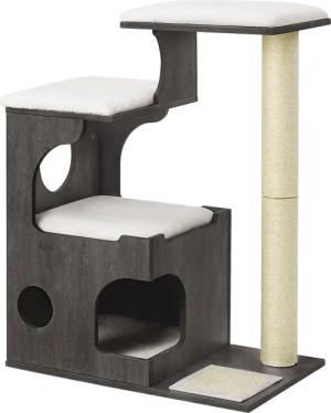 FEANDREA Kratzbaum, Katzenbaum, 86cm, waschbare Auflagen