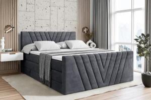 ALTDECOR Boxspringbett ERNINA-Z KING (Multipocket-Matratze H4,