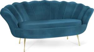 WFL GROUP Sofa Muschel, Samt 2-Sitzer