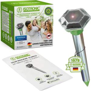 ISOTRONIC Vibrations-Tierabwehr ISOTRONIC Maulwurfvertreiber solarbetrieben, 1-tlg.