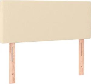 vidaXL Kopfteil Kopfteil Creme 100x5x78/88 cm