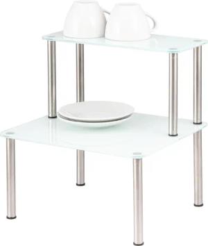 bremermann Küchenregal Glas-Regal, Küchenregal 2 Ebenen,