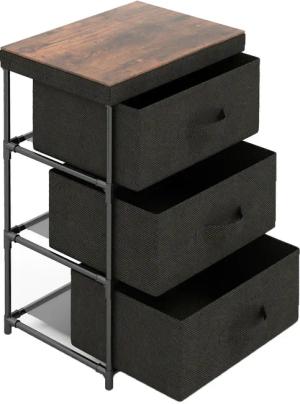 KOMFOTTEU Kommode Schubladenschrank, mit 3 Schubladen