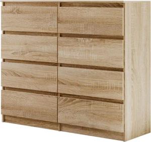 Beautysofa Kommode mit acht Schubladen LEMON,