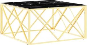 vidaXL Couchtisch Couchtisch Golden 80x80x40 cm