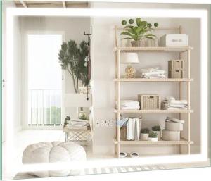 COSTWAY Badspiegel mit LED dimmbar, Touch