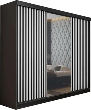 Compleo Schwebetürenschrank mit Spiegel, Breite: 200