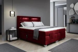 Fun Möbel Boxspringbett Schlafzimmerbett DAVIDE Elektrisch