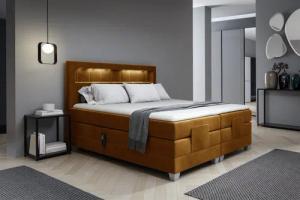 Fun Möbel Boxspringbett Schlafzimmerbett DAVIDE Elektrisch