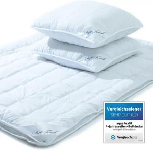 aqua-textil Bettdecke, Kopfkissen + Topper Soft