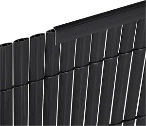Sekey Balkonsichtschutz PVC Abschlussleiste Abdeckprofil für