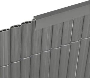 Sekey Balkonsichtschutz PVC Abschlussleiste Abdeckprofil für