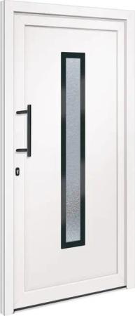 vidaXL Haustür Haustür Weiß 108x208 cm