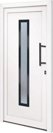 vidaXL Haustür Haustür Weiß 98x208 cm