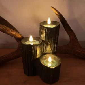 Online-Fuchs LED-Kerze 3 ineinander verschmolzene LED-Kerzen