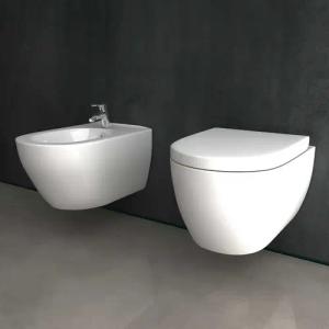 Alpenberger Tiefspül-WC Set aus Keramik Wand