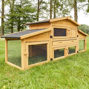 Zooprinz Kleintierstall Dorf Alm mit Doppelauslauf