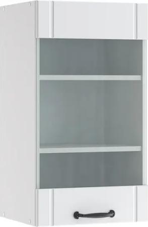 Vicco Glashängeschrank Fame-Line, Weiß Landhaus/Weiß, 40