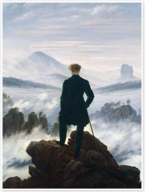 Posterlounge Poster Caspar David Friedrich, Der