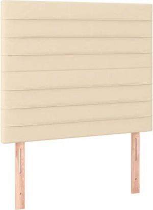 vidaXL Kopfteil Kopfteile 2 Stk. Creme