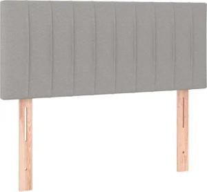 vidaXL Kopfteil Kopfteil Hellgrau 80x5x78/88 cm