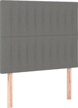vidaXL Kopfteil Kopfteile 2 Stk. Dunkelgrau