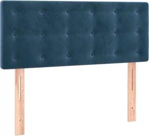 vidaXL Kopfteil Kopfteil Dunkelblau 90x5x78/88 cm
